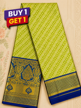 Light Green Semi Kanchi Pattu Saree