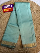 Sea Green Kanchipuram Silk Saree