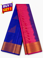 Royal Blue Kanchpuram Fancy Silk Sarees