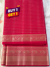 Rani Pink Semi Kanchi Silk Saree