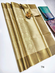 Lilac Goldish Gift Butta Arts Silk Sarees – Ethereal & Elegant VR MISS | Sarees that defines you