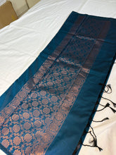 Dusty Lavender & Gold Kanchipuram Silk Saree with Floral Zari