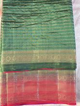 Bottle Green Semi Kanchi Silk Saree
