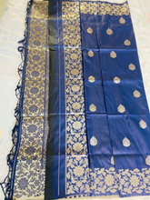 royal blue Paithani silk saree