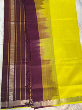 Mangalgiri Silk Saree – Striking Lemon Yellow with Maroon Border VR MISS | Sarees that defines you