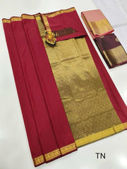 Royal Red & Gold Gift Butta Arts Silk Sarees – Traditional Elegance Reimagined