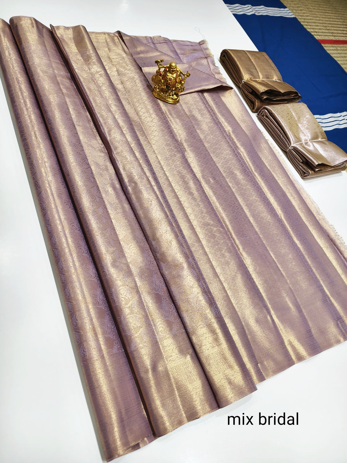 Majestic pink & Gold Zari – Kanchi Semi Fancy Silk Sarees