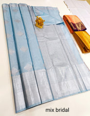 Blue Grace | Kanchi Semi Fancy Silk Sarees