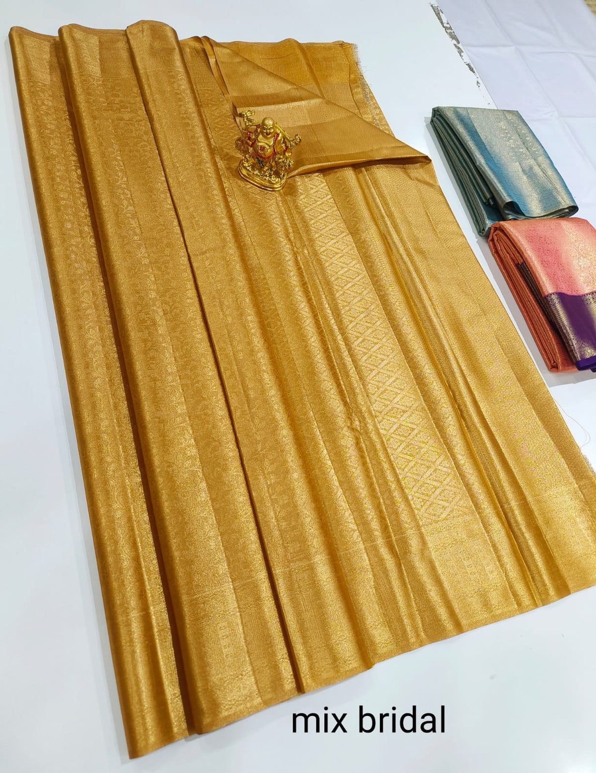 Elegant Reddish Maroon & Gold Zari Delight – Kanchi Semi Fancy Silk Sarees