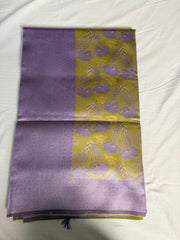 Lilac Blossom Kanchi Semi Fancy Silk Saree with Dual Tone Brilliance