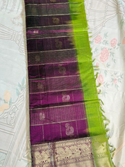 Rich wine-purple Mangalgiri pattu saree VR MISS | Sarees that defines you