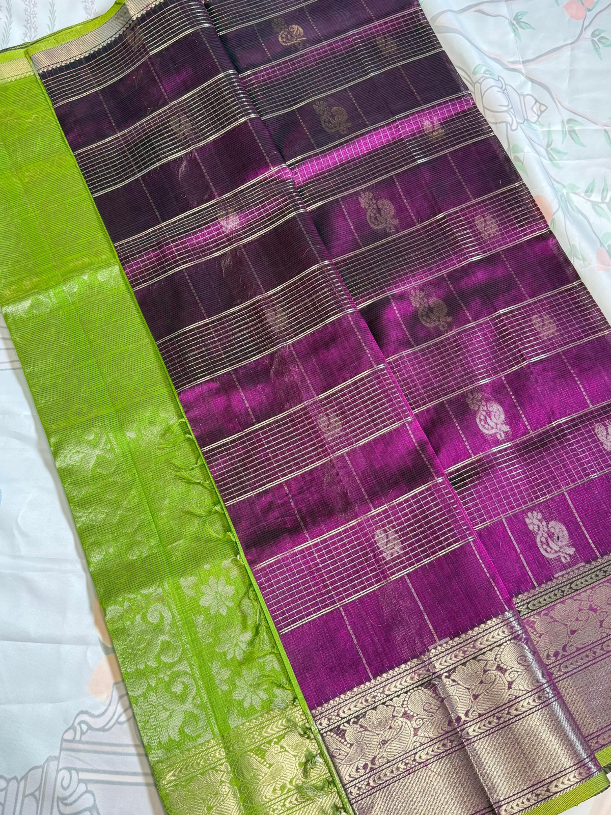 Rich wine-purple Mangalgiri pattu saree VR MISS | Sarees that defines you