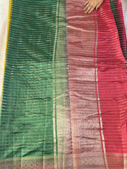 Bottle Green Semi Kanchi Silk Saree