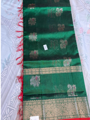 green Mangalgiri pattu sarees