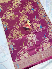 Regal wine purple Paithani silk saree VR MISS | Sarees that defines you