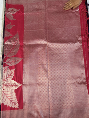 Crimson Red Soft Silk Saree
