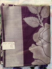 Deep Wine Purple Soft Silk Saree
