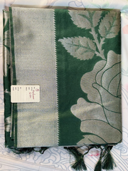 Emerald Green Soft Silk Saree