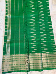 Mangalgiri Silk Saree – Striking Emerald Green VR MISS | Sarees that defines you