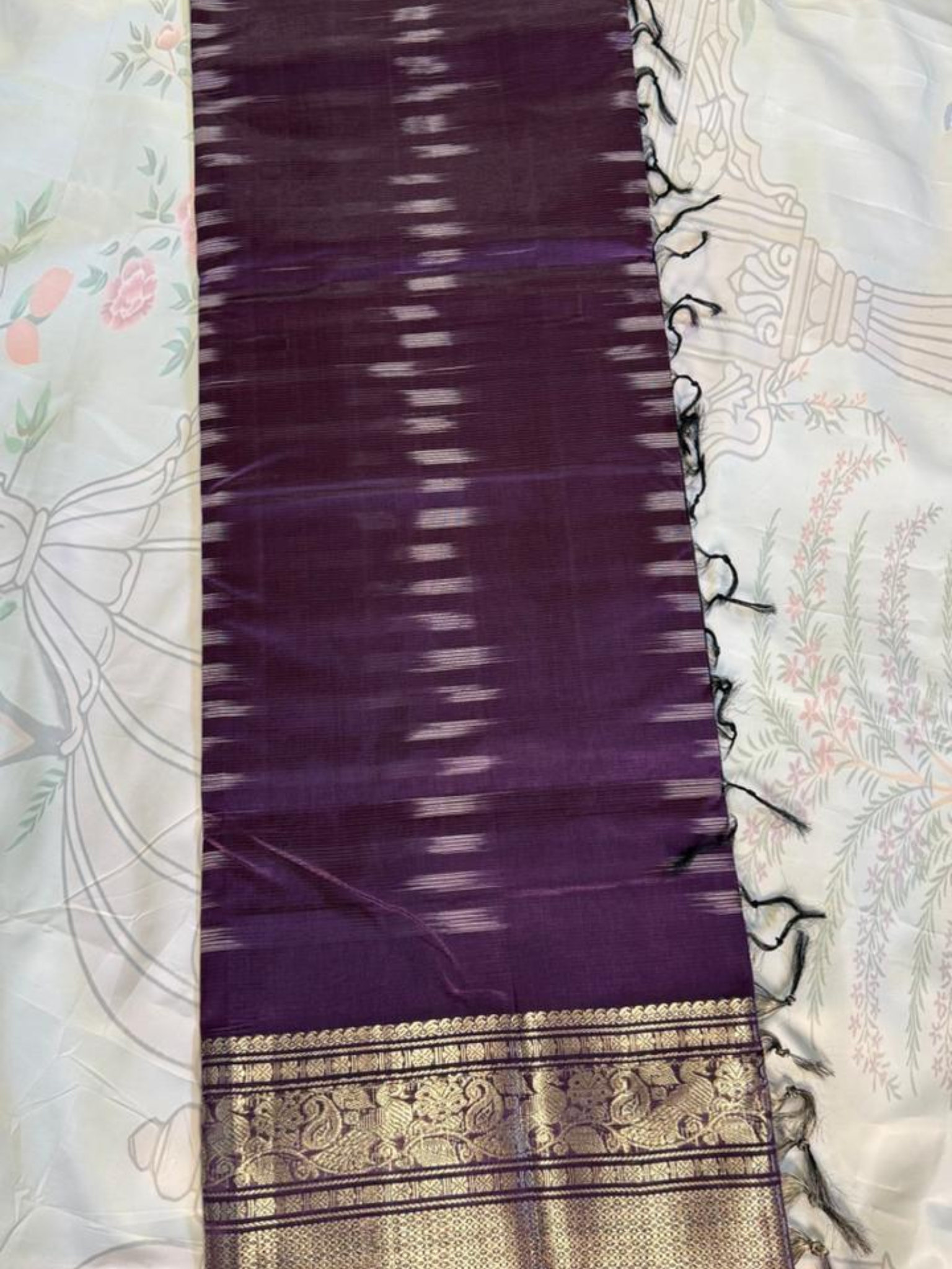 Mangalgiri Silk Saree – Striking Royal Purple VR MISS | Sarees that defines you