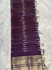 Mangalgiri Silk Saree – Striking Royal Purple VR MISS | Sarees that defines you