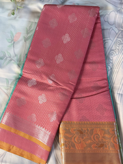 Pink Fancy Semi Silk Saree