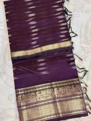 Mangalgiri Silk Saree – Striking Royal Purple VR MISS | Sarees that defines you