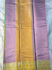 Lavender Fancy Semi Silk Saree