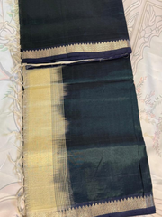 Mangalgiri Silk Saree – Striking Midnight Blue VR MISS | Sarees that defines you