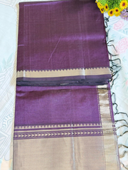  royal purple Mangalgiri pattu sarees