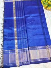 royal blue Mangalgiri pattu saree